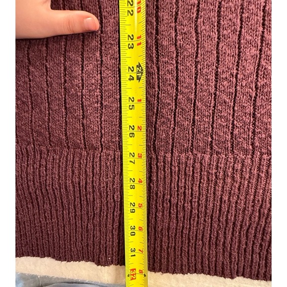 Free People Beach Ocean Drive Sweater Set Combo Plum Purple Maroon Women Small - Picture 6 of 12